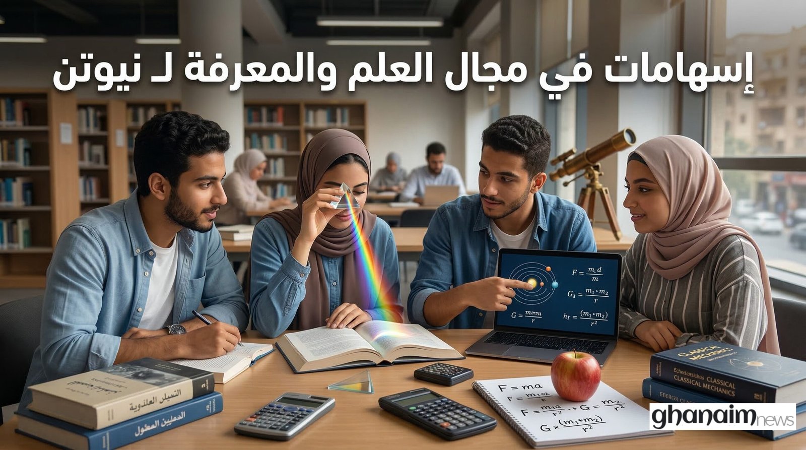 إسهامات في مجال العلم والمعرفة لـ نيوتن